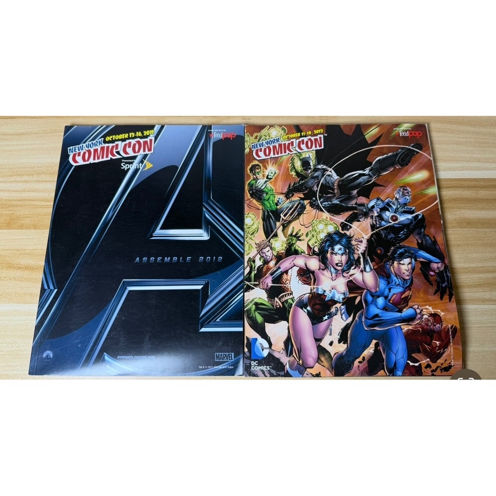 NY Comic Con Program 2011 Marvel Avengers &‎ 2012 DC Comics